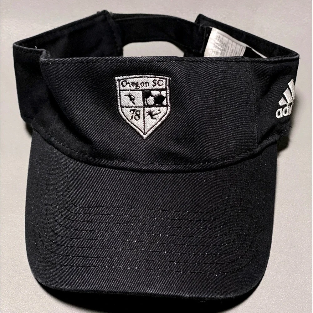 Adidas Oregon SC‎ 78 Soccer Visor Hat Black Adjustable Cotton RN119208